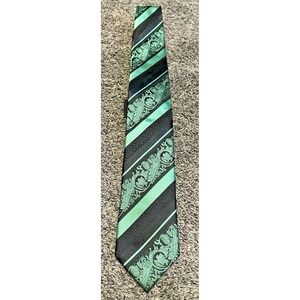 Paul Malone Silk Tie Paisley Floral Necktie